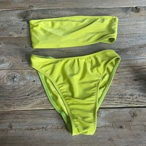 Lime green swimsuit